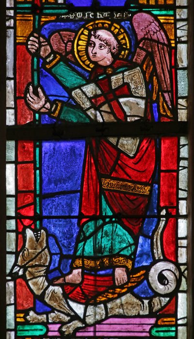 Window Depicting Saint Michael by French School